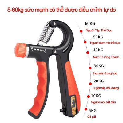 Dụng Cụ Tập Cơ Tay Chữ A Có Đếm Số 5kg Đến 60Kg
