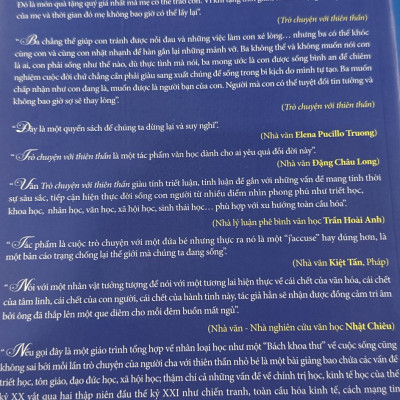 Trò Chuyện Với Thiên Thần - Những Tai Họa Thế Giới Và Giấc Mơ Việt Nam - Trương Văn Dân - (bìa mềm)