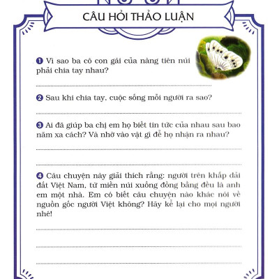 Tranh Truyện Dân Gian Việt Nam: Con Gái Nàng Tiên Núi (Tái Bản 2023)