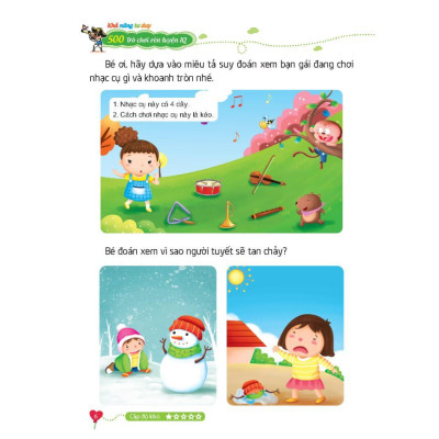 Sách - 500 Trò Chơi Rèn Luyện IQ Cho Trẻ 4 - 10 Tuổi - Khả Năng Tư Duy - Minh Thắng