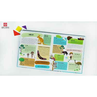 Sách - Khám Phá Các Châu Lục Và Đại Dương Qua Bảy Tấm Bản Đồ Mở Rộng - Đinh Tị Books