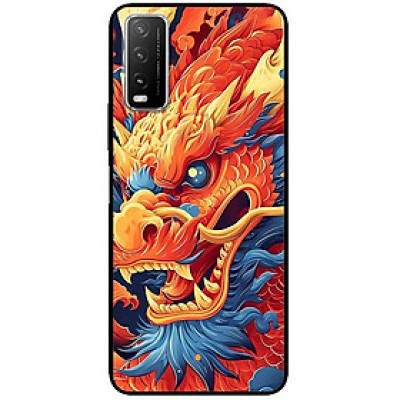Ốp lưng cho Vivo Y20 - Y12s - Y20s - Y21 - Y21s - Y33s - Y33T - Rồng Cam Mắt Xanh - Hàng Chính Hãng