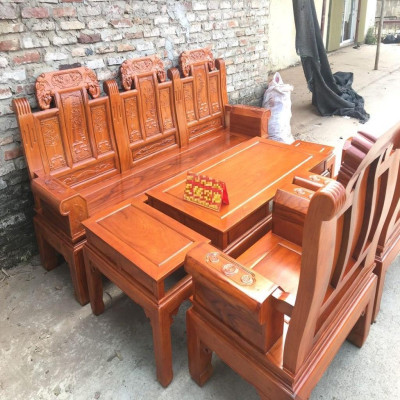 Bộ Bàn Ghế Âu Á Gỗ Gõ Đỏ