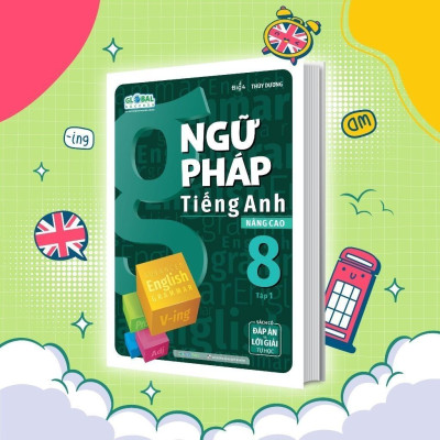 Sách Ngữ Pháp Tiếng Anh Nâng Cao Lớp 8 - Combo 2 Tập - Megabook