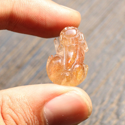 Tỳ Hưu Thạch Anh Tóc Đỏ Ngọc Quý Gemstones GA125