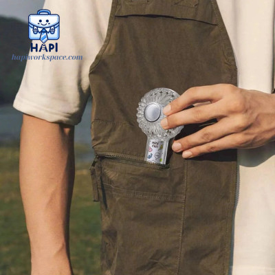 Quạt cầm tay hàng chính hãng WiWU Mini Fan Wi-FS012: Siêu nhỏ gọn, kiểu dáng dễ thương, có LED trang trí