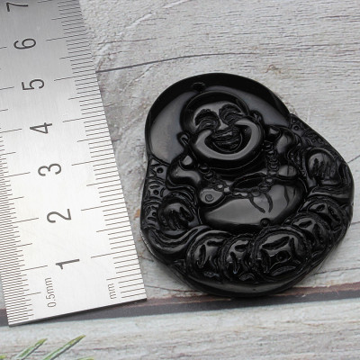 Mặt phật Di Lặc Mặt dây chuyền Nam và Nữ Mdn043 đá tự nhiên