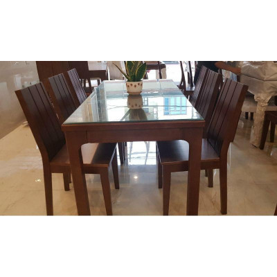 Bàn Ăn Hiện Đại Màu Óc Chó ( Hàng Cao Cấp)