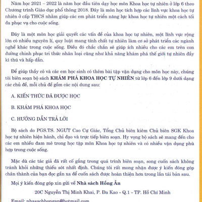 Khám Phá Khoa Học Tự Nhiên 6 (Theo Chương Trình Giáo Dục Phổ Thông Mới)