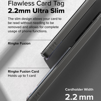 Ốp lưng cho Samsung Galaxy S25 Ultra có ngăn đựng thẻ, RINGKE Fusion Card_ Hàng chính hãng