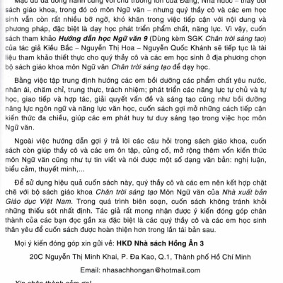 Hướng Dẫn Học Ngữ Văn 9 - Tập 2 (Dùng Kèm SGK Chân Trời Sáng Tạo) - HA	