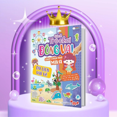 Sách - Trò Chơi Đóng Vai Công Chúa Nhỏ Mika - Combo 6 Cuốn - Bóc Dán 480+ Sticker Đa Dạng Cho Bé Gái - Megabook