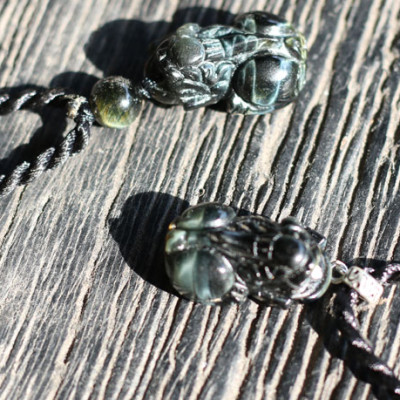 Mặt Dây Chuyền Tỳ Hưu Mắt Hổ Xanh Đen Ngọc Quý Gemstones MD5