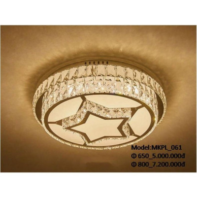 MKPL 057-063, Đèn mâm áp trần phale chuẩn K9 tô điểm phòng khách, đèn tô điểm trần hiện đại DT