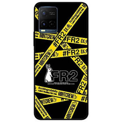 Ốp lưng dành cho Vivo Y21 - Vivo Y21s mẫu Thỏ TRắng Dây Vàng