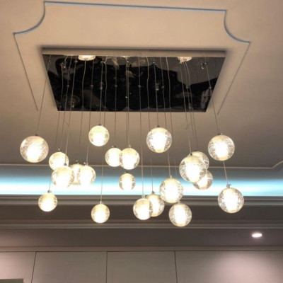 Đèn thả bàn ăn 20q phale giọt nước kích tấc 40 x 80cm DT