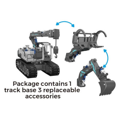 BYJARDA - GC0107 -  Bộ Kỹ Thuật Thủy Lực 3 Trong 1 (Máy Xúc, Cần Cẩu, Xe Bốc Gỗ) (223 Chi Tiết)