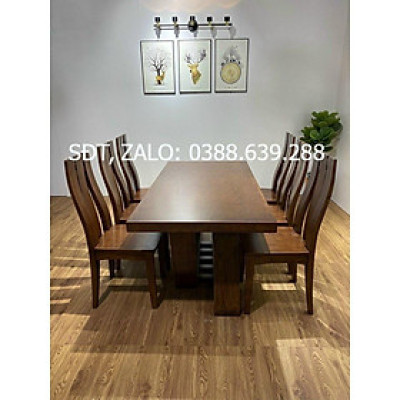 Bộ bàn ăn gỗ sồi đẹp BAG-16