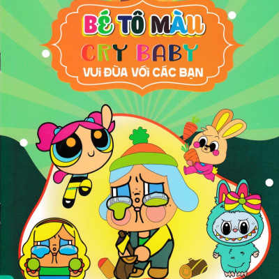 Combo Bé Tô Màu Cry Baby - Đáng Yêu + Vui Đùa Với Các Bạn (Bộ 2 Cuốn) - HA