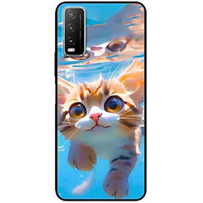 Ốp lưng cho Vivo Y12s - Y20 - Y20s - Y21 - Y21s - Y33s - Y33T - Mèo Bơi - Hàng Chính Hãng