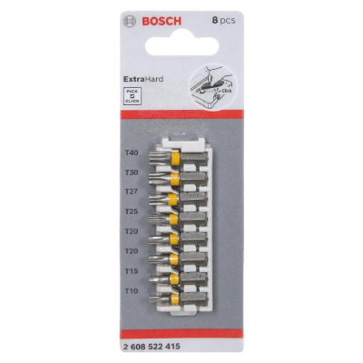 BỘ VẶN VÍT EXTRA HARD 25MM ĐẦU TORX (8 MÓN) BOSCH 2608522415 - HÀNG CHÍNH HÃNG