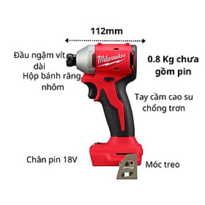 COMBO MÁY KHOAN PIN M18 BLPDRC + MÁY VẶN VÍT PIN M18 BLIDR - HÀNG CHÍNH HÃNG