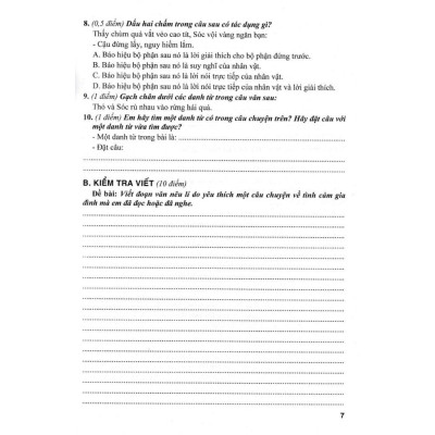 Sách - Bộ Đề Kiểm Tra Môn Tiếng Việt Lớp 4 - Tập 1 - Dùng Kèm SGK Kết Nối Tri Thức Với Cuộc Sống - Hồng Ân