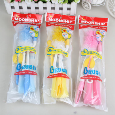 Combo 4 Dụng Cụ Cọ Rửa Ly Bình Sữa Loại Tốt (Giao Màu Ngẫu Nhiên)