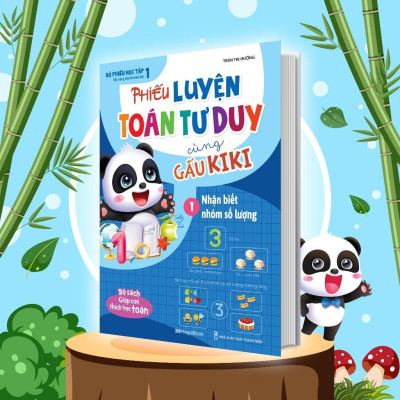 Sách - Phiếu Luyện Toán Tư Duy Cùng Gấu Kiki - Combo 5 Cuốn - Megabook