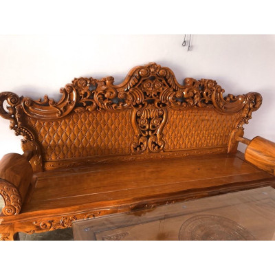 Bộ bàn ghế Hoàng Gia gỗ gõ đỏ