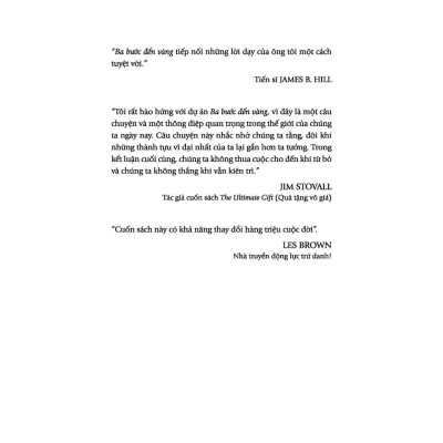 Sách - Ba Bước Đến Vàng - Biến Trở Ngại Thành Cơ Hội - Tân Việt Books