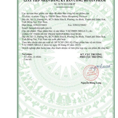 SET QUÀ TĂNG CƯỜNG - Shinpoong Pharma