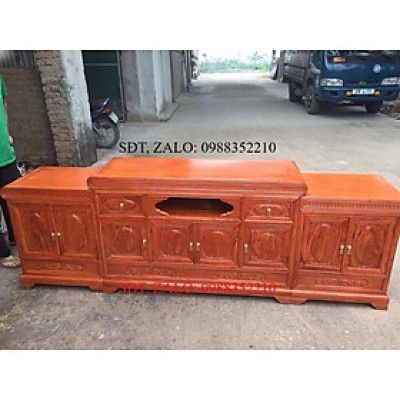 ️ kệ tivi gỗ hương đá 2m2 2m4