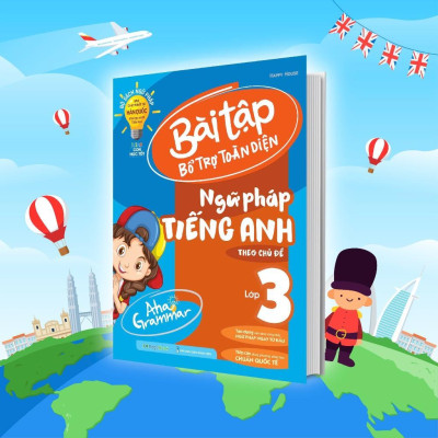 Sách - Aha Grammar - Ngữ Pháp & Bài Tập Bổ Trợ Toàn Diện Ngữ Pháp Tiếng Anh Lớp 3 Theo Chủ Đề - Combo 2 Cuốn - Megabook