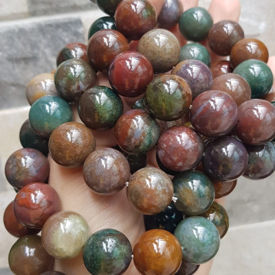 Vòng Tay Nam đá Casidon tự nhiên Màu mới 16mm 13 hạt đúng Cung Sanh bóng rất đẹp đa sắc màu đẹp lạ mới sang rẻ đẹp Hợp Nam tất cả các mệnh đeo mệnh Thổ, mệnh Kim, mệnh Thủy và mệnh Mộc đeo tốt may mắn đẹp sang tay ạ