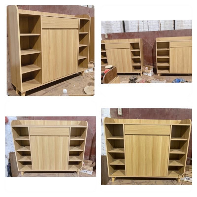 tủ giày dép dài 1m2 x sâu 30 x cao 1m04 màu Vân gỗ giá tại xưởng