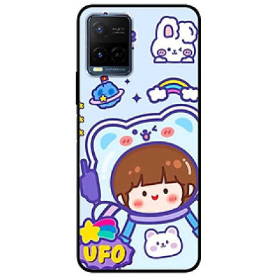 Ốp lưng dành cho Vivo Y21 - Vivo Y21s mẫu Cô Gái Tím