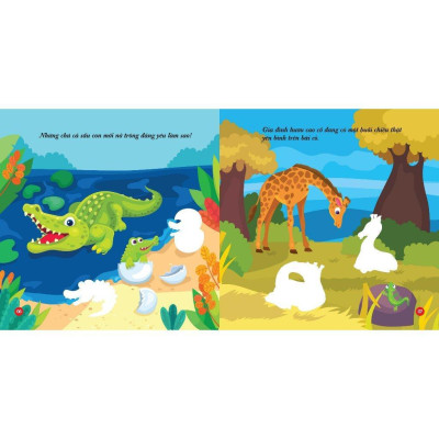 Sách Dán Hình - Bóc Dán Hình Động Vật Đáng Yêu - Animal Stickers - Combo 4 Cuốn - Việt Thư