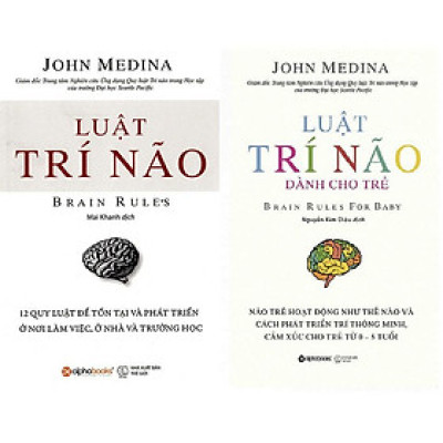 Sách (Combo 2 cuốn) - Luật trí não và Luật trí não dành cho trẻ - Alphabooks - BẢN QUYỀN