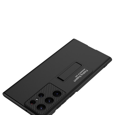 Ốp lưng chống sốc kiêm giá đỡ cho Samsung Galaxy S24 Ultra hiệu Likgus Ultra-Thin Bracket Shell chống sốc cực tốt, chất liệu cao cấp, kiêm giá đỡ cho điện thoại - Hàng nhập khẩu