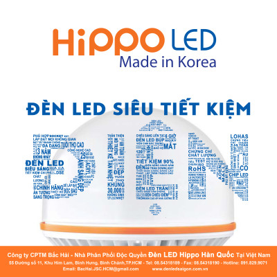Đèn LED Tròn Hippo LED DKC10B (10W)