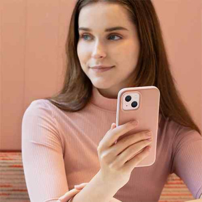 Ốp lưng chống vân tay hỗ trợ sạc không dây Uniq Hybrid MagS-Compatible Lino Hue iP 13 Series - Hàng chính hãng