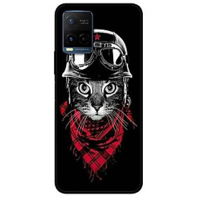 Ốp lưng dành cho Vivo Y21 - Vivo Y21s mẫu Mèo Khăn Đỏ