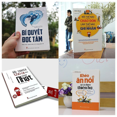Combo sách: Bí quyết đọc nội tâm + Khéo ăn nói sẽ có được thiên hạ + Nói chuyện thú vị như người Nhật + Nói thế nào để được chào đón (MinhLongBooks)