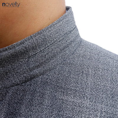 Áo Jacket nam 2 lớp cổ trụ Novelty Casual màu xám  NJKMMDMT3B2305652