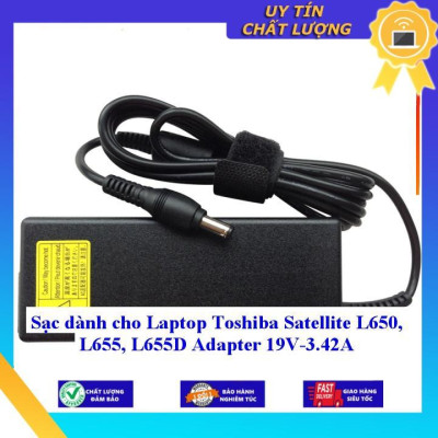 Sạc dùng cho Laptop Toshiba Satellite L650 L655 L655D Adapter 19V-3.42A - Hàng Nhập Khẩu New Seal12