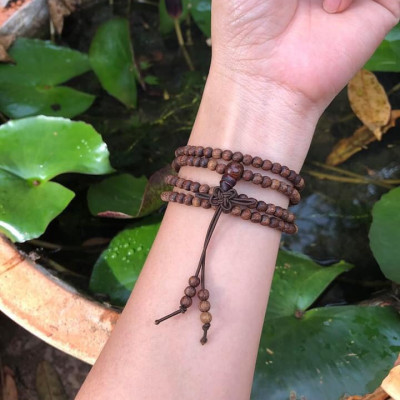 CHUỖI VÒNG TAY DÂU TẰM 108 HẠT 