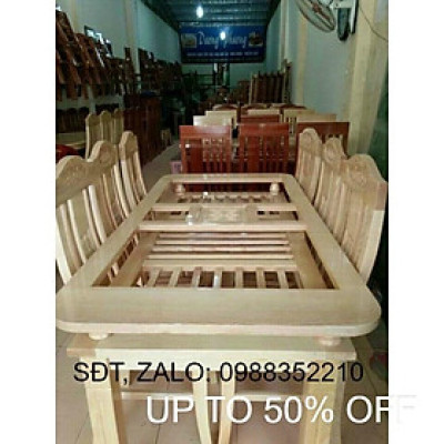 Bộ bàn ăn gỗ sồi