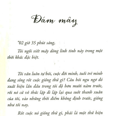Đám Mây Trò Chuyện Với Chân Trời