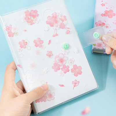 Sổ Tay Ghi Chép Kẻ Ngang 224 Trang 80Gsm Bìa Hoa Anh Đào Cao Cấp Deli - Bìa Chống Nước Màu Ngẫu Nhiên Phù Hợp Làm Sổ Tay Kế Hoạch Planner - SZ048 SZ051